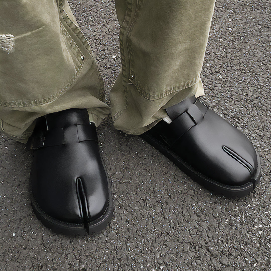 ARIA TABI BUCKLE MULES