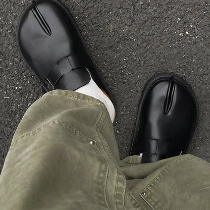 ARIA TABI BUCKLE MULES