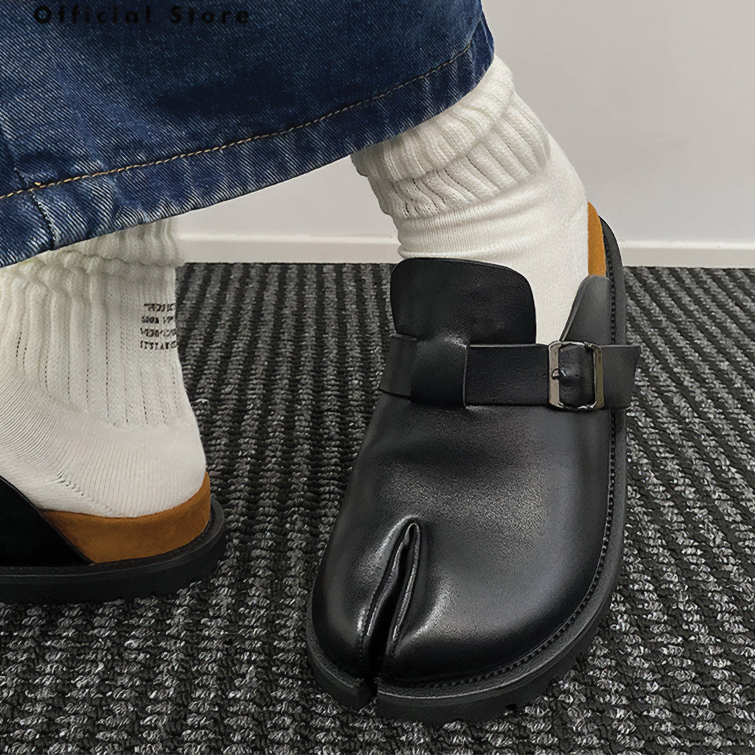 ARIA TABI BUCKLE MULES