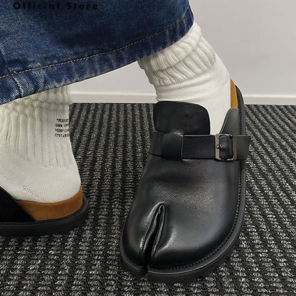 ARIA TABI BUCKLE MULES