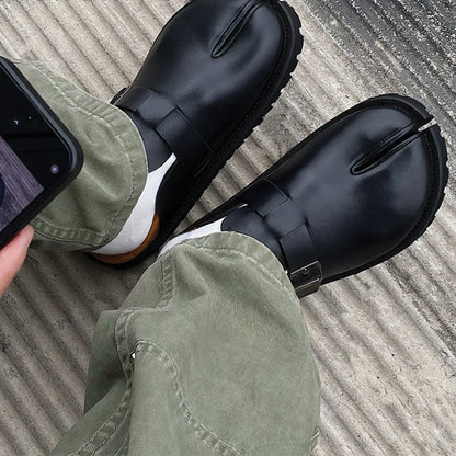 ARIA TABI BUCKLE MULES